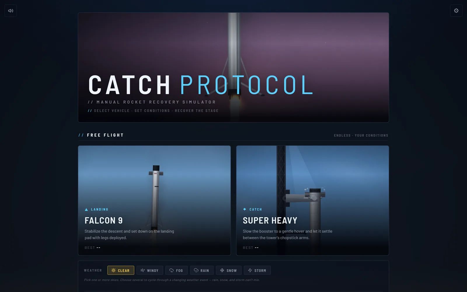 Screenshot of CATCH PROTOCOL