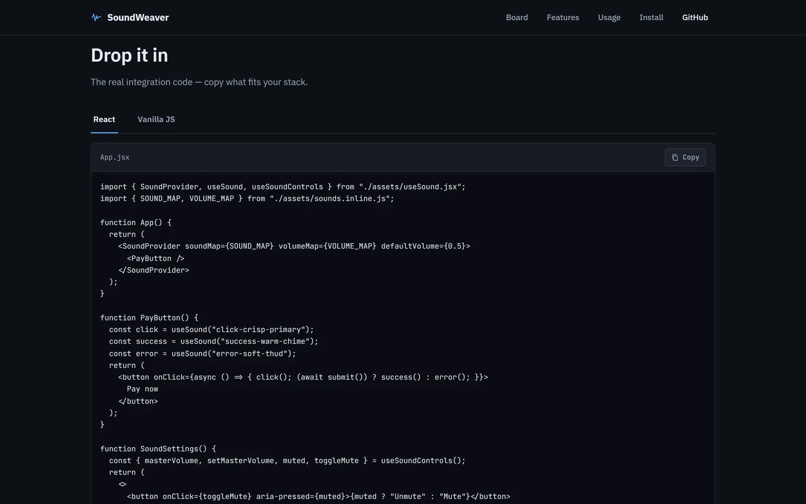 How to call it from your own code.